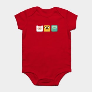 Jake, Finn and Bmo Baby Bodysuit